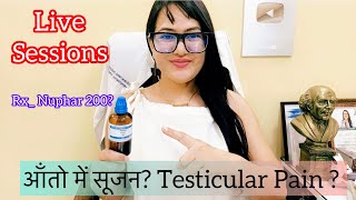 Dr RUKMANI ‘s live 575टेस्टिस पेनRx Nuphar Lutea 200 in Colitis Male Impotency Spermatorrhoea [upl. by Steinke]