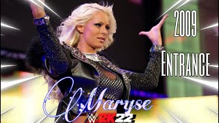 Maryse 2009 Old Entrance With Theme Song WWE 2K22 [upl. by Roy]