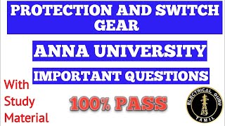 protection and switchgear important questions [upl. by Echikson]