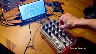 DIY djmidi demo for mixxx on raspberry pi5 monotone tueksJAPAN [upl. by Wichern]