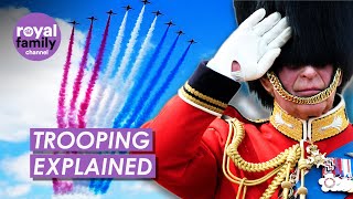 What is Trooping the Colour  The Kings Birthday Tradition Explained [upl. by Akimat]