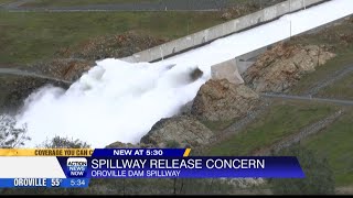 Oroville Dam Spillway release concern [upl. by Reta]