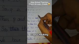 How School Teachers check Answers sheet  Copy Checking Video  exphub copychecking [upl. by Elaine]