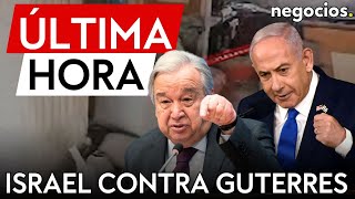 ÚLTIMA HORA  Israel acusa a Guterres de una agenda quotantijudíaquot al no celebrar la muerte de Sinwar [upl. by Alaster321]