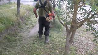 Motocoasa GreenField și Stihl fs 90 [upl. by Monson]