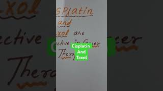 Cisplatin🩵 Taxol 🩵are effective in cancer therapy 🩷 [upl. by Vitoria]