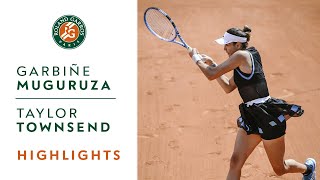 Garbiñe Muguruza vs Taylor Townsend  Round 1 Highlights  RolandGarros 2019 [upl. by Agee]