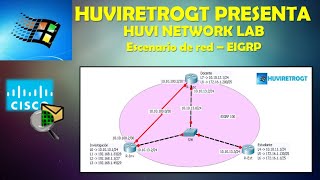 HUVI NETWORK LAB Enrutamiento EIGRP [upl. by Walt]