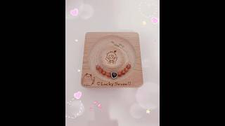 DIY sunstone and Hypersthene heart bracelet diy crystals shorts bracelet [upl. by Ardnuahc]