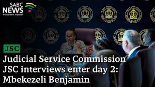 JSC  JSC interviews enter day 2 Mbekezeli Benjamin [upl. by Atinob548]