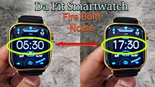 DaFit Smartwatch How To Change Time Format 12 Am Pm ↔️ 24 hours Da Fit Fire Boltt Noise etc [upl. by Anyek]