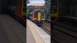 A Double EMR 158 Departs Widnes For Norwich [upl. by Stefanac748]