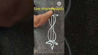 Simple side designs 🌹🏵️ trendingreels Rangoli designs muggulu 🌺👌 [upl. by Korman]