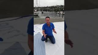 Sail Exchange l How to load a Spinnaker into a Snuffer  Sock [upl. by Dauf]