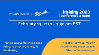 46th Annual Training 2023 Conference amp Expo  1315 February  Orlando FL [upl. by Fenny]