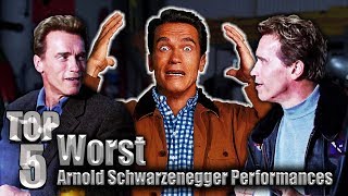 Top 5 Worst Arnold Schwarzenegger Performances [upl. by Basir]