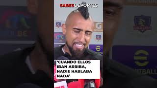 NADIE decía NADA  ARTURO VIDAL se refiere a la DENUNCIA a COLO COLO chile colocolo vidal [upl. by Atsirk]