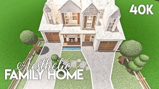 Aesthetic Family House  Bloxburg Build [upl. by Annoed]