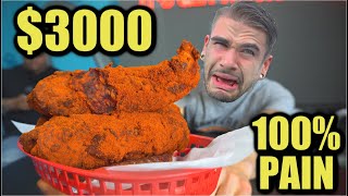 3000 WORLDS HOTTEST CHICKEN TENDER CHALLENGE 35 MILLION SCOVILLE  CHEATED amp SCAMMED [upl. by Aicilana474]