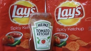 Lays Spicy Ketchup Potato Chips Review [upl. by Owens]