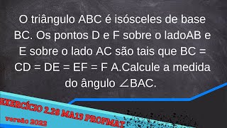 MA13 Cap2 exercício 228 versão 2022 mestrado profmat [upl. by Mafalda9]