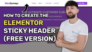 How to Create the Elementor Sticky Header Free Version [upl. by Marian]