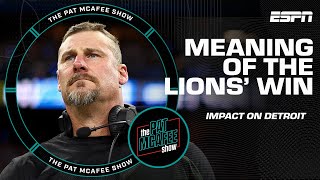 What the Lions advancing to the NFC title game means for Detroit amp the NFL  The Pat McAfee Show [upl. by Yv96]