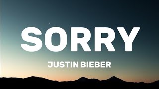 JUSTIN BIEBER  SORRY LYRICS [upl. by Llehsim]