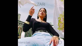 Marina Satti  ZARI English Lyrics 8D AUDIO  use headphones [upl. by Wearing626]