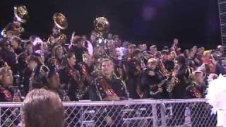 Marching Hundred in Stands at Deshler High School 8 28 09 [upl. by Yesrej]