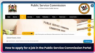 Learn How to Apply for a Job in the Public Service Commission [upl. by Ilsa976]