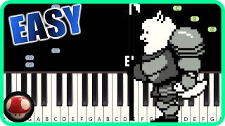 Undertale OST  21 Dogsong  EASY Piano TutorialSynthesia TopAnimeMusic [upl. by Zandt]