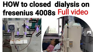 HOW to closed dialysis on fresenius 4008s  How to close dialysis full video [upl. by Ococ]