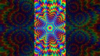 Kaleidoscope Visuals Colorful Psychedelic Trippy Visual Background Video Visual Relaxation Visual [upl. by Eppillihp]