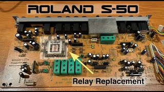 Roland S50 Output Relay Replacement [upl. by Bernadina]