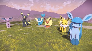 ALL EEVEE EVOLUTIONS EEVEELUTIONS  Pokémon Legends Arceus [upl. by Dougie]