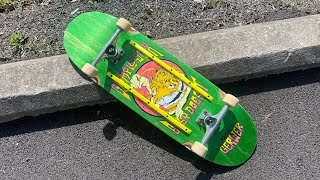 First time riding an egg shaped skateboard Grimple Stix  Gerwer Asphalt Animals 100 Twin Nose [upl. by Ettesus832]