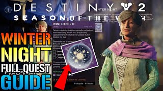 Destiny 2 quotWinter Nightquot FULL Quest Guide How To Get The NEW Dawning Memento [upl. by Odranar]