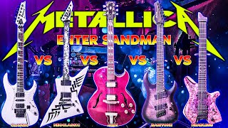 Classic vs Jazz vs Baritone vs Headless Guitar Challenge  Enter Sandman [upl. by Ainevuol]