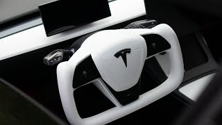 Tesla Model Y  3 NEW Yoke OEM Designed [upl. by Yseulte]