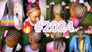 60  Latest Kids Cornrows Braids Hairstyles For Girls  Cute Hairstyles with Braids Hair Extension [upl. by Nelia]