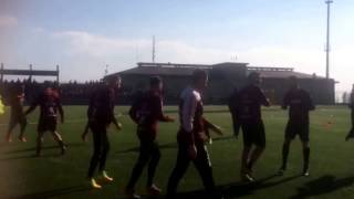 I calciatori della Salernitana inaugurano campo sportivo a Montecorvino Pugliano [upl. by Cohdwell]