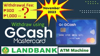 GCash Mastercard ATM Withdrawal at Landbank [upl. by Arahat]