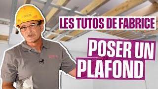 Poser un plafond en plaques de plâtre PRÉGY [upl. by Nutter]