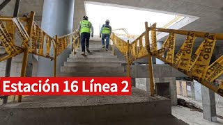 Avance De La Estación 16 28 De Julio De La Línea 2 Del Metro de Lima [upl. by Rednirah688]