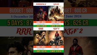 Pushpa 2 vs kalki vs RRR vs KGF 2  pushpa2 alluarjun kalki rrr kgf2 prabhas rashmika ntr [upl. by Puklich]