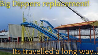 Big Dippers replacement has ARRIVED Currys Fun Park Portrush newest ride [upl. by Ekul203]