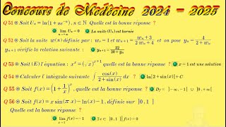 Correction Concours De Médecine 2024 Q51 Q52 Q54 Q53 Q55 Q56 Partie3 Mateo [upl. by Matthiew761]