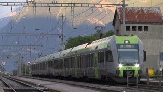 Einfach Himmlisch  Ausserberg an der LötschbergSüdrampeZugtrainfarttrain [upl. by Roel]