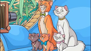 Happy Color App  Disney The Aristocats Part 13  Color By Numbers  Animated [upl. by Ellener459]